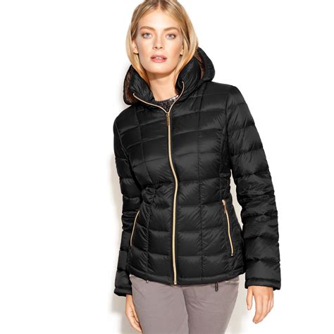 michael kors men's down packable puffer jacket weight|Michael Kors puffer jackets men's.